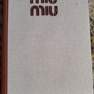 Miu Miu Cream and Brown Journal